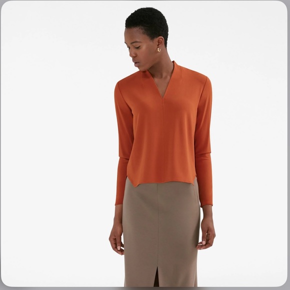 MM Lafleur Tops - MM LaFleaur The Wilder Shirt Burnt Sienna blouse top